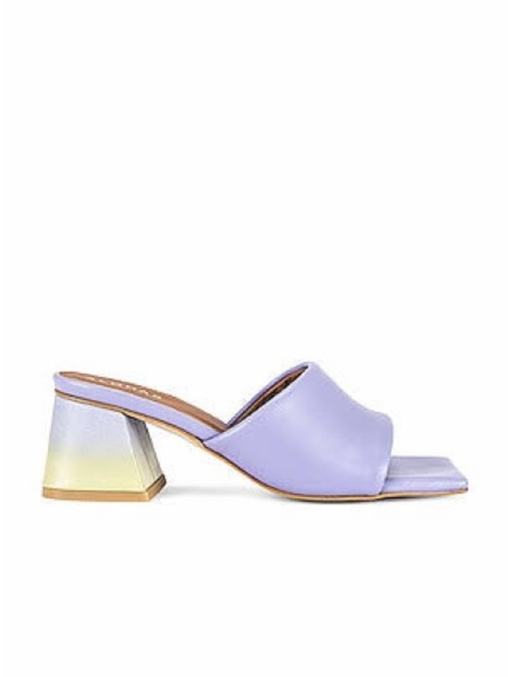 ALOHAS Lavender Open-Toe Block Heel Mule